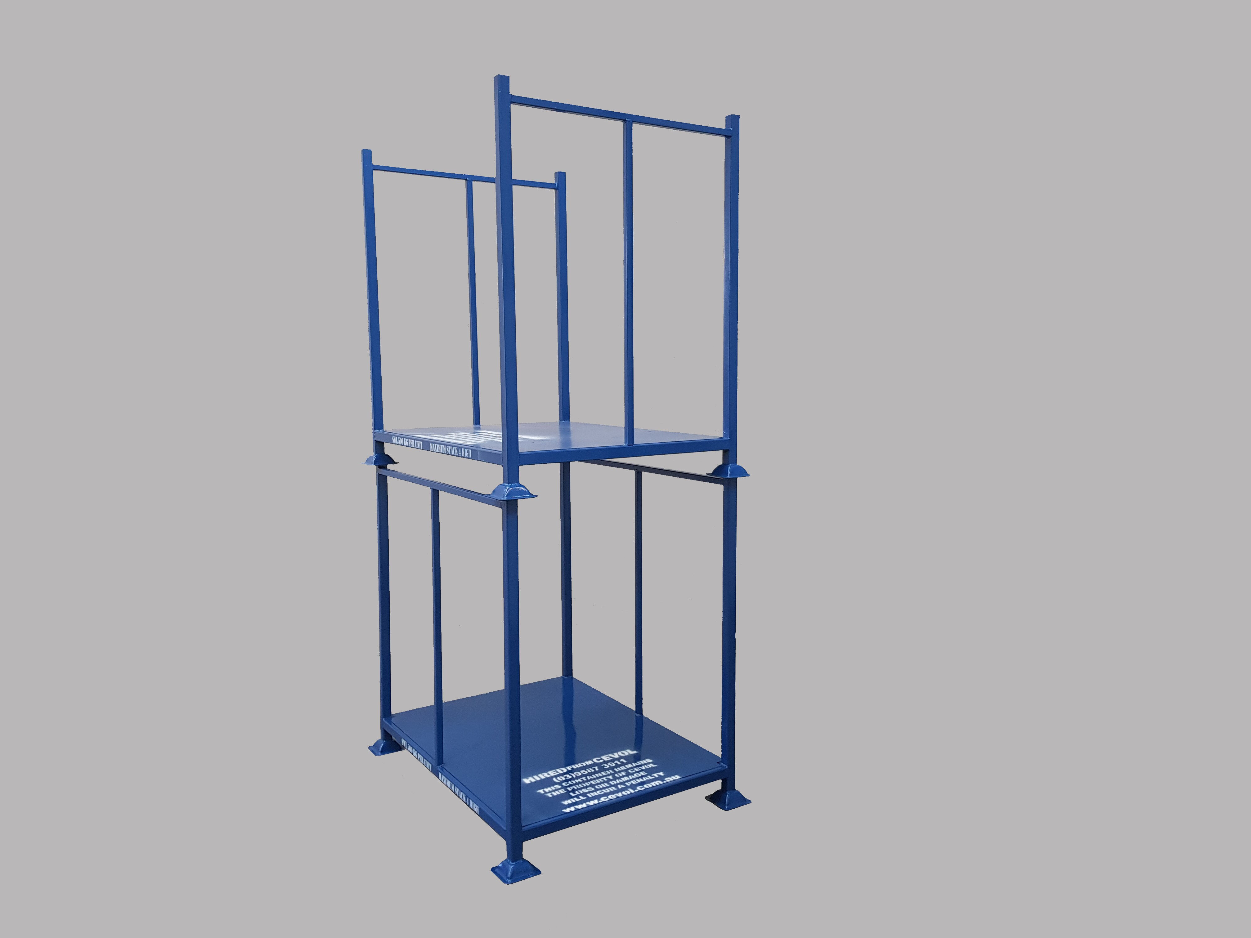 D Standard Open Pallet with fixed end frames on short side