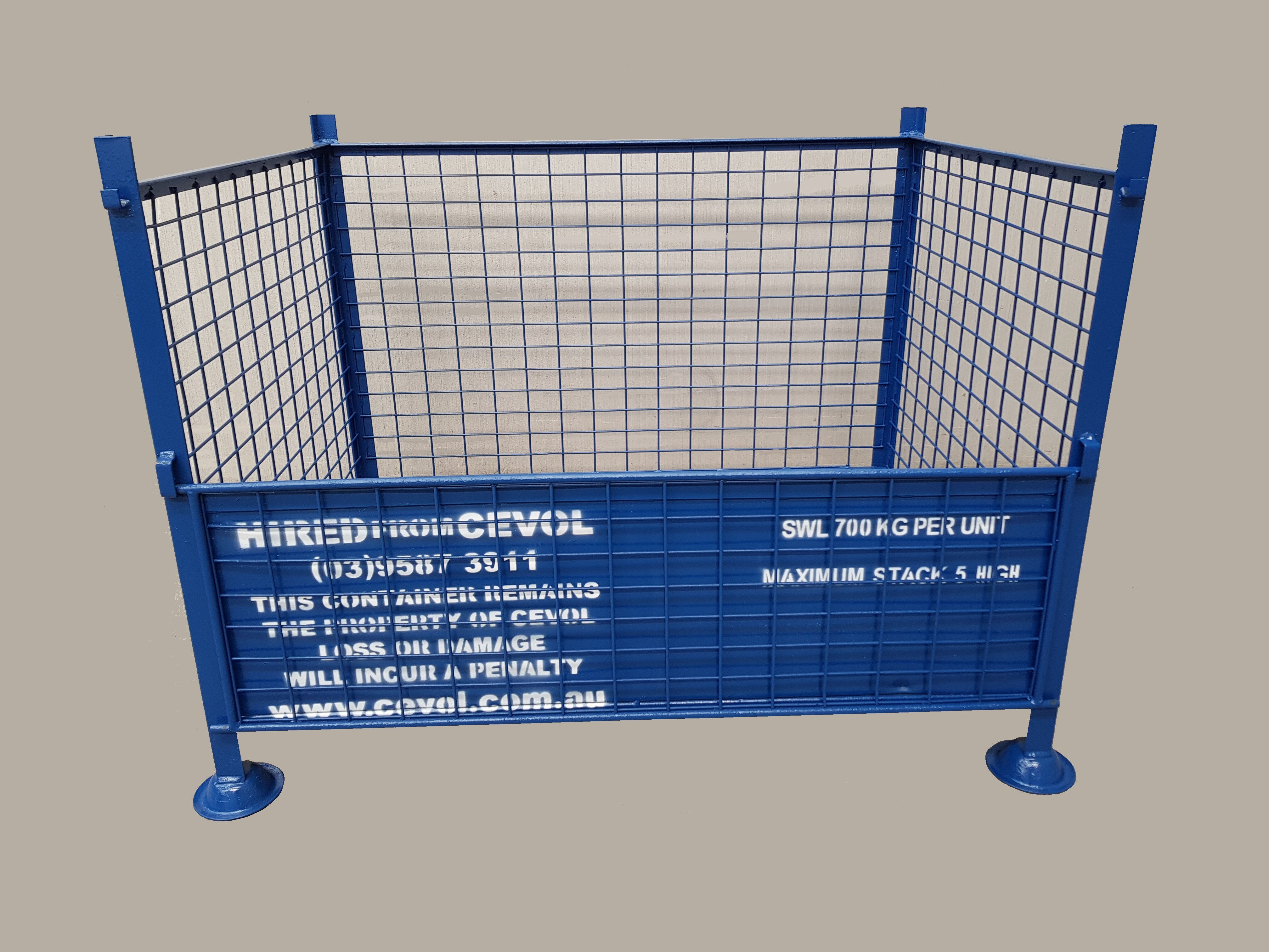 SM.1 - All Mesh Pallet with half drop front gate 