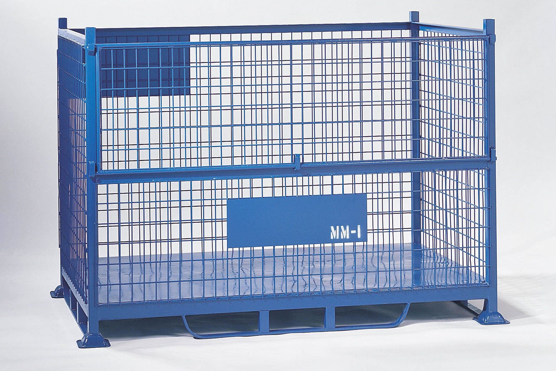 Steel Mesh Pallet with half drop front gate.