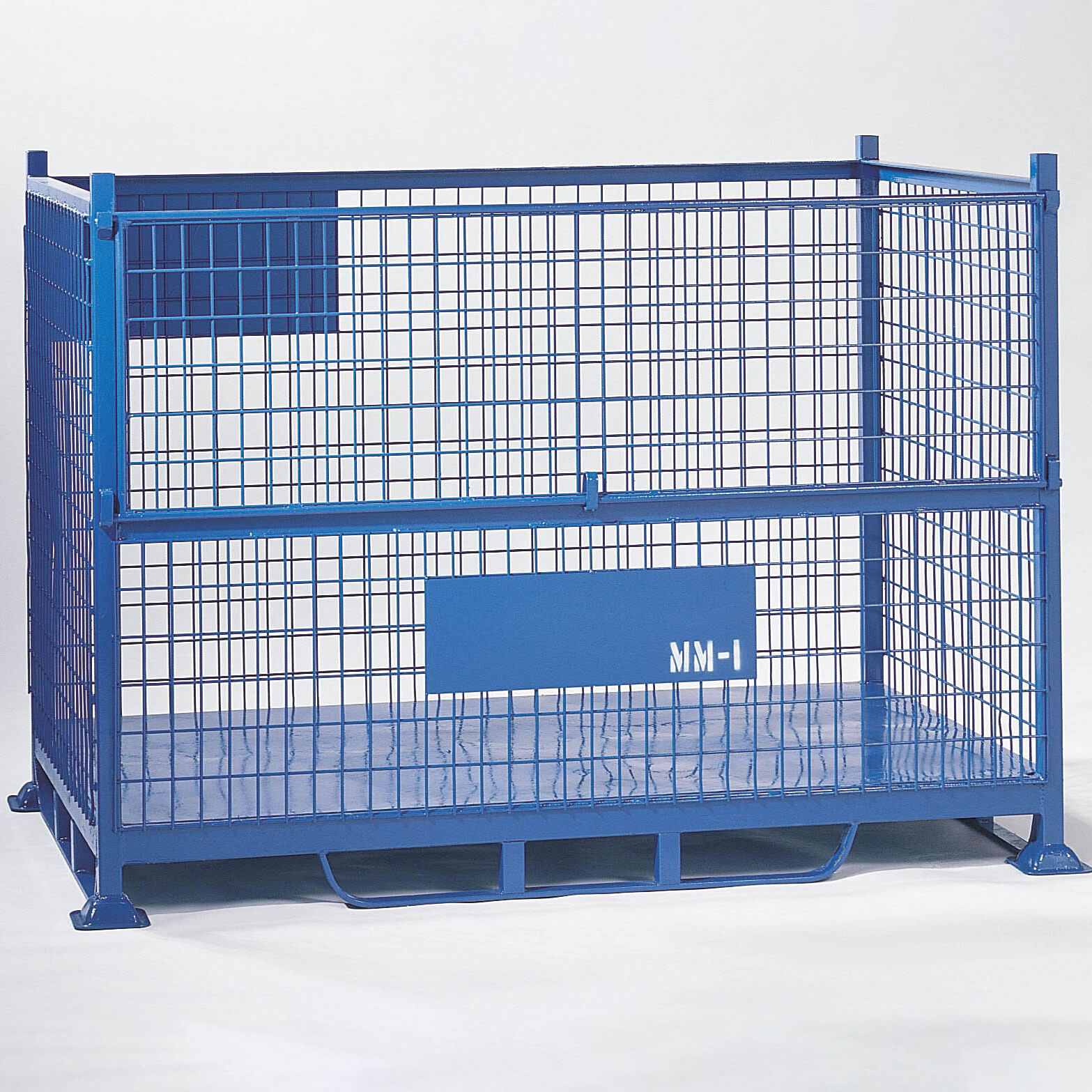 Steel Mesh Pallet with half drop front gate.