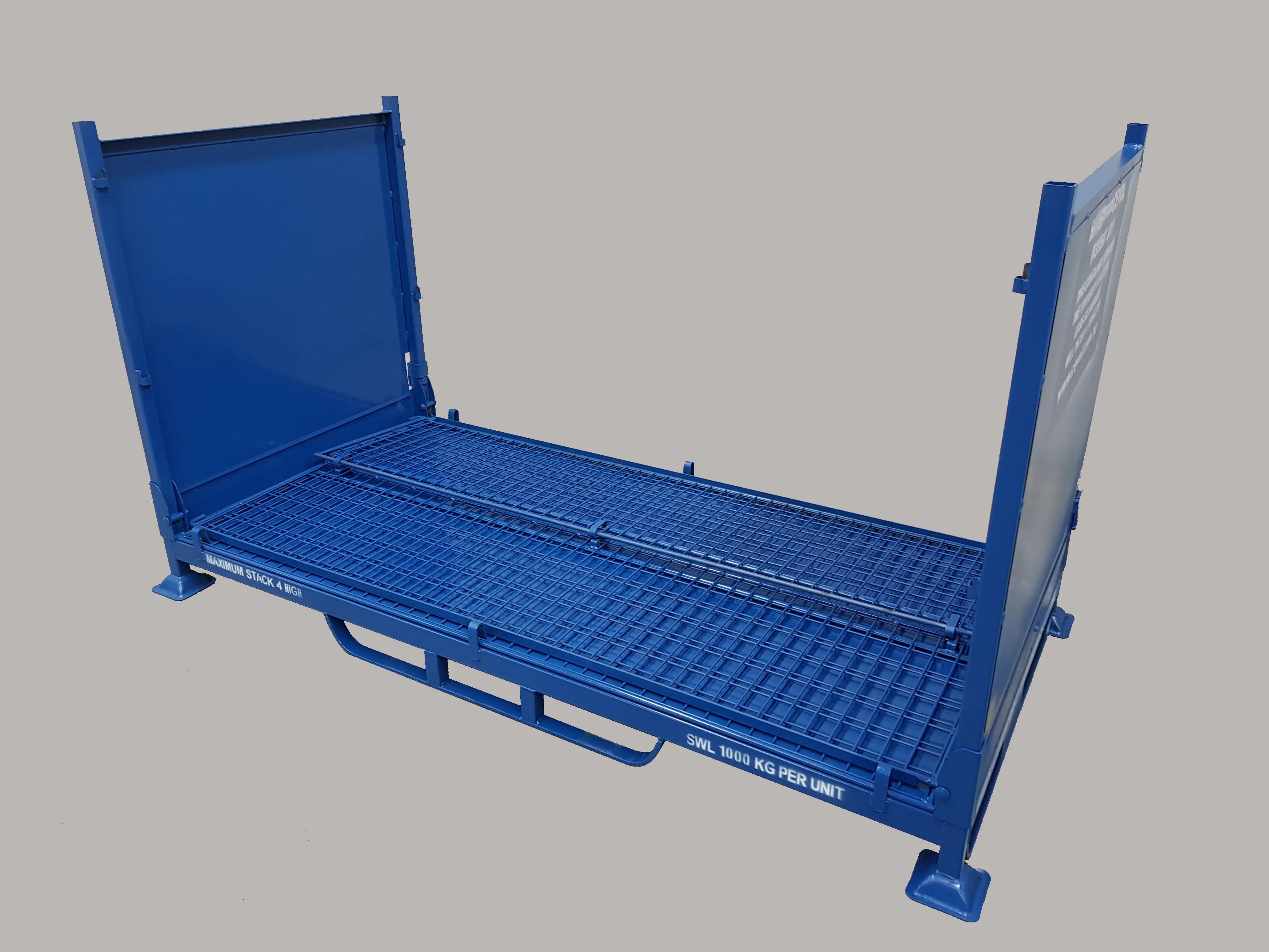 CBM.1R - Folding Bulk Mesh Pallet with half drop front & back gates