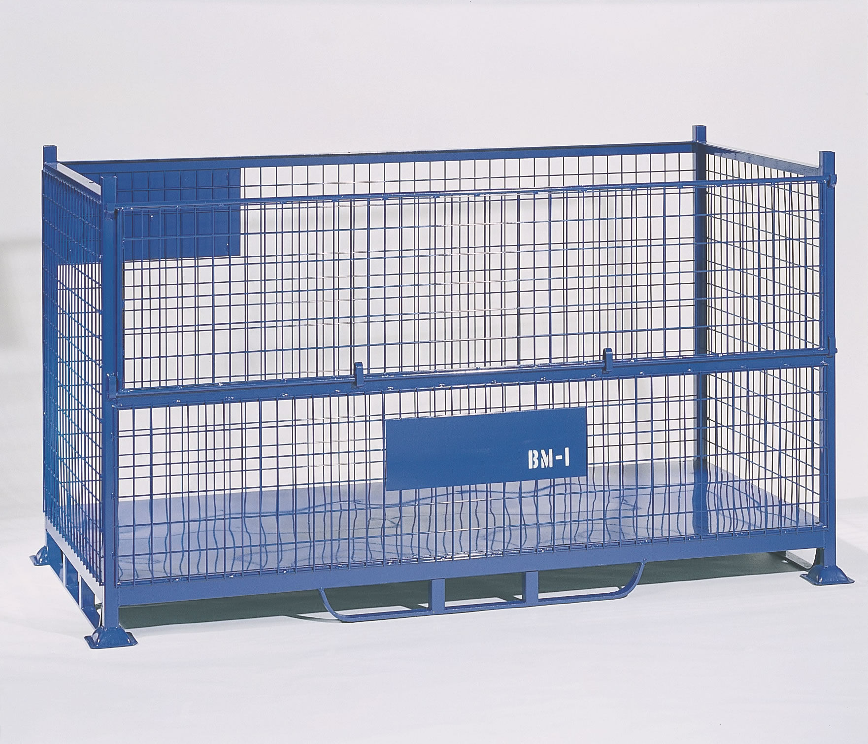 BMI Bulk Steel Mesh Pallet & Bulk Sheet Stillage with half drop gate