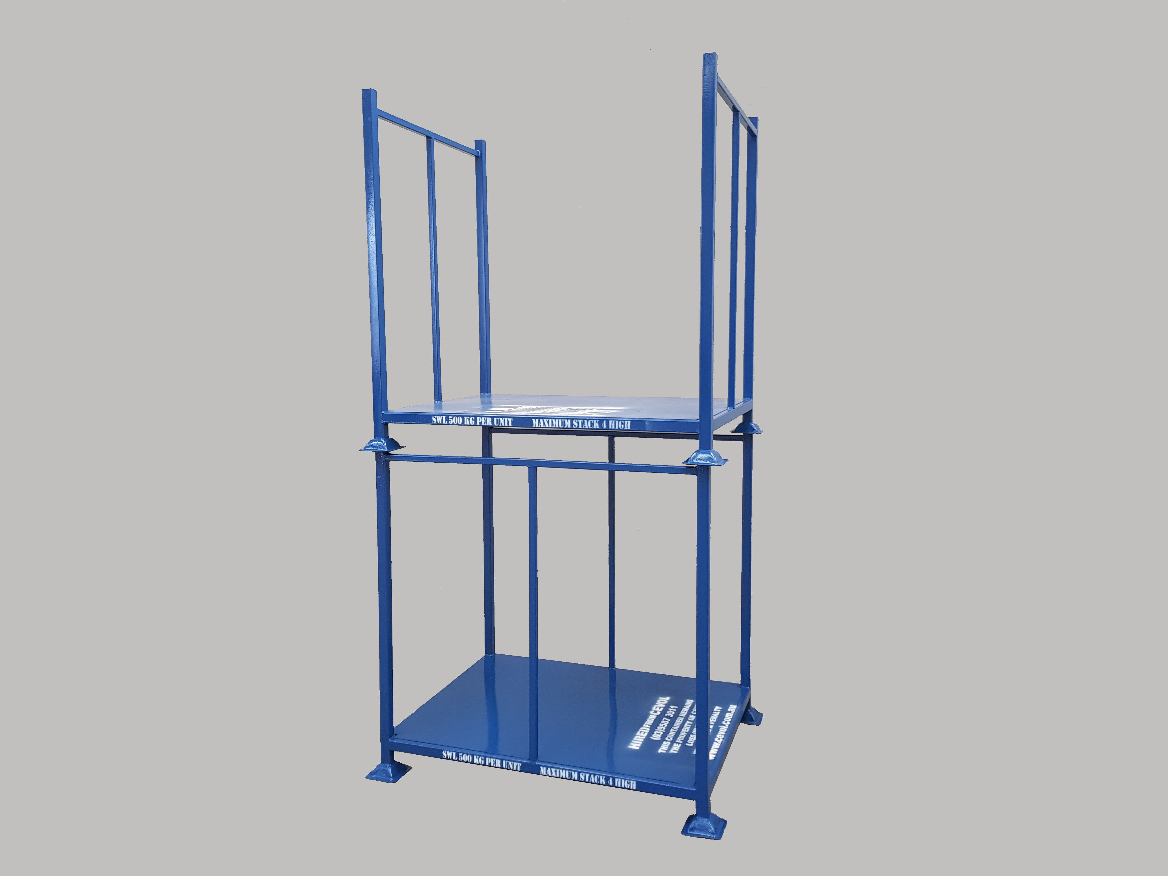 D Standard Open Pallet with fixed end frames on short side